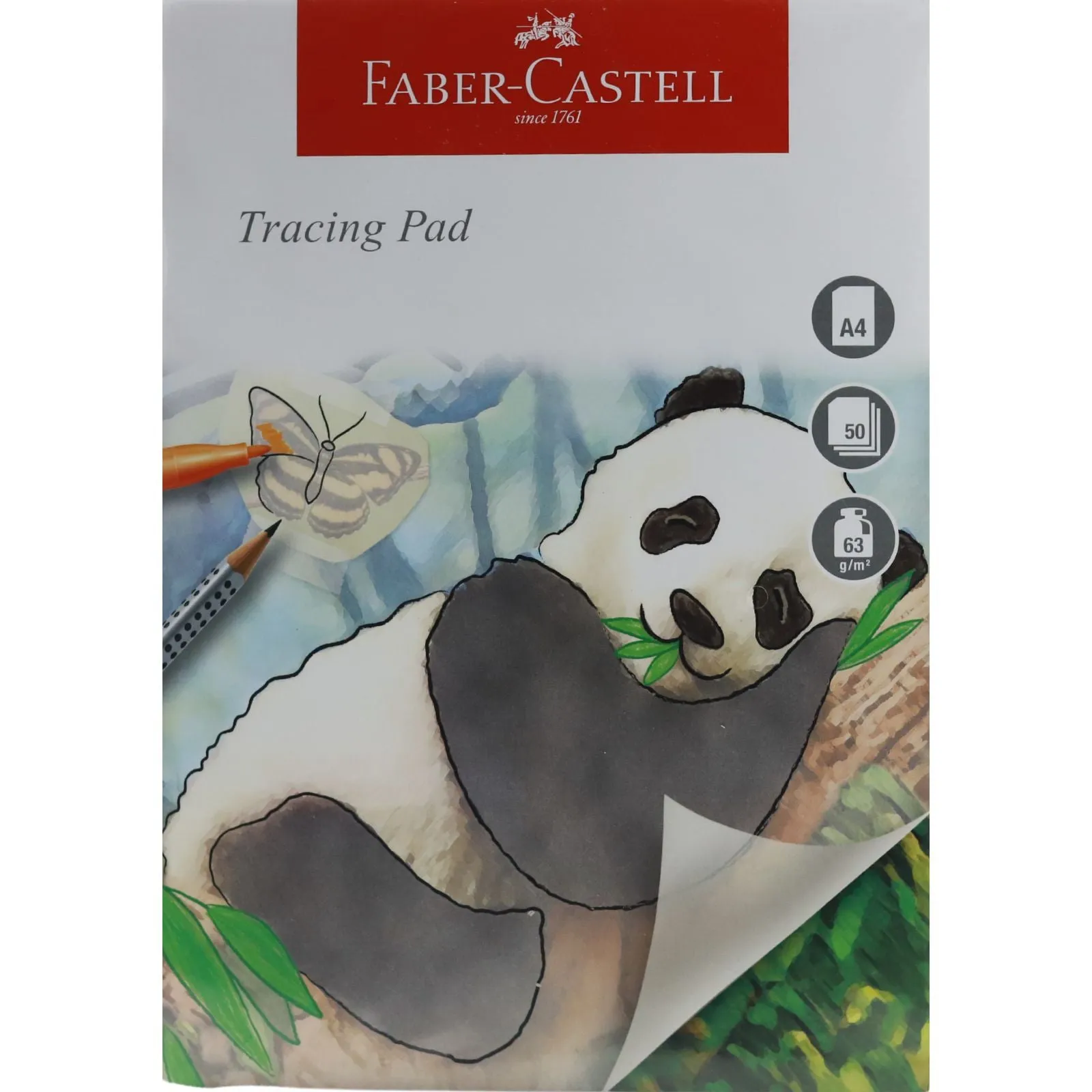 ■ Faber-Castell - A4 Tracing Paper Pad - 63gsm - 50 Sheets