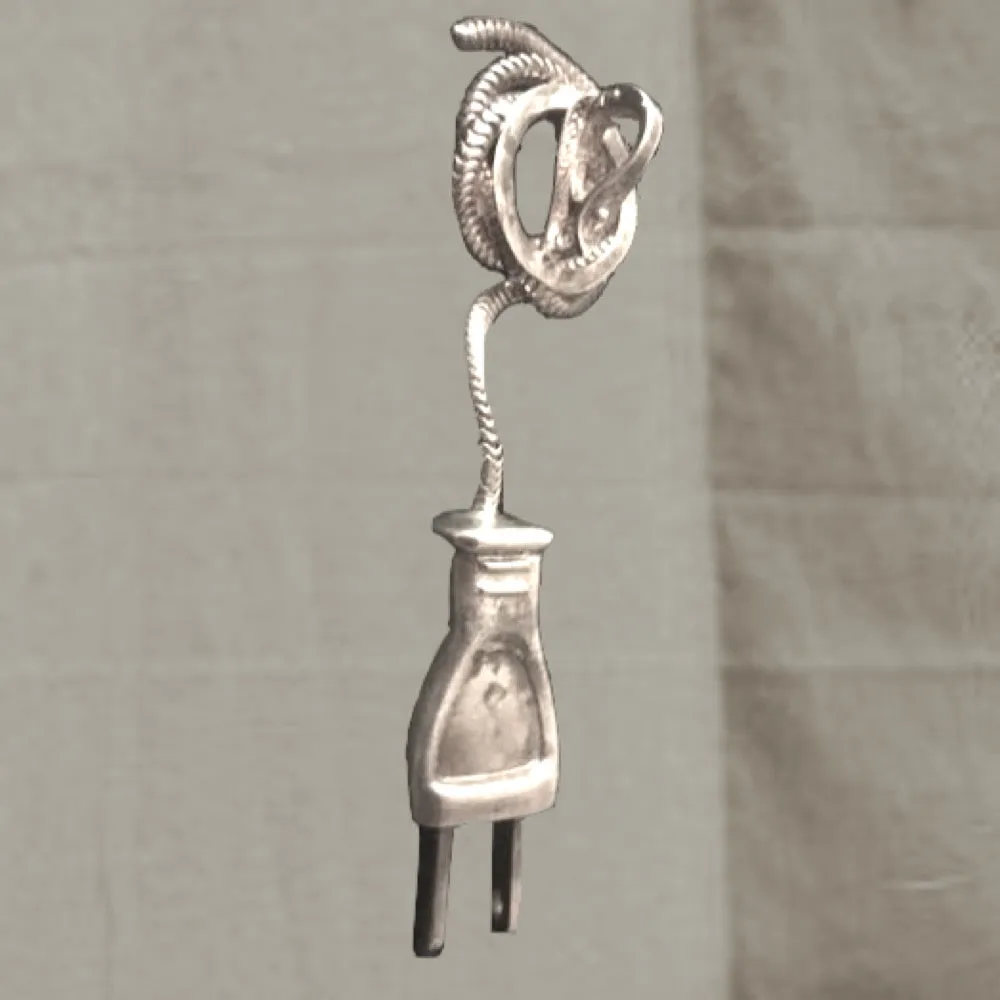 “ Shocking” Electrical Plug and Tangled Cord Pendant