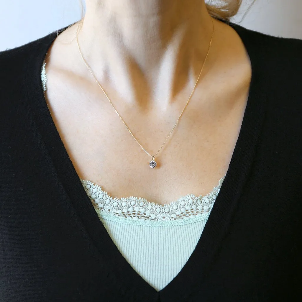 10K Rose Gold 0.5mm Cable Diamond Cut Chain