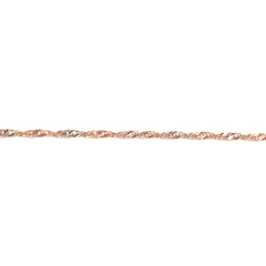 10K Rose Gold (2mm) Singapore Chain 16"