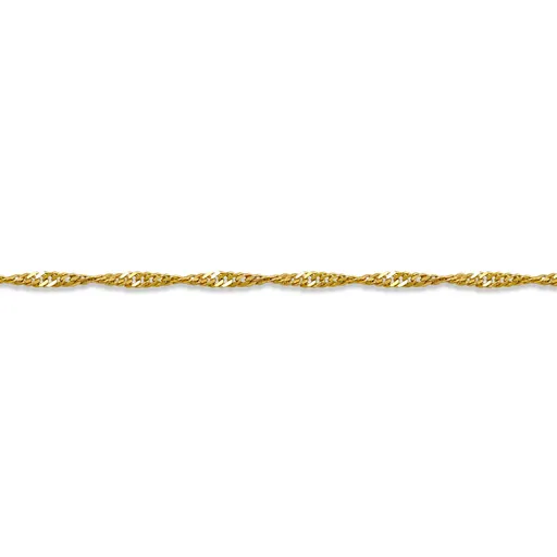 10K Yellow Gold (1.5mm) Singapore Chains