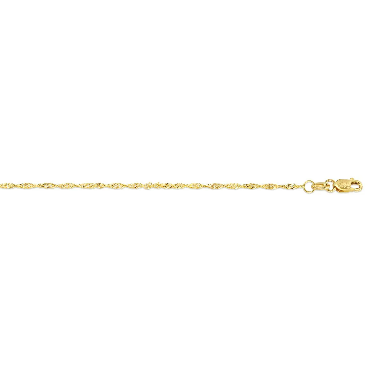 10K Yellow Gold (1.5mm) Singapore Chains