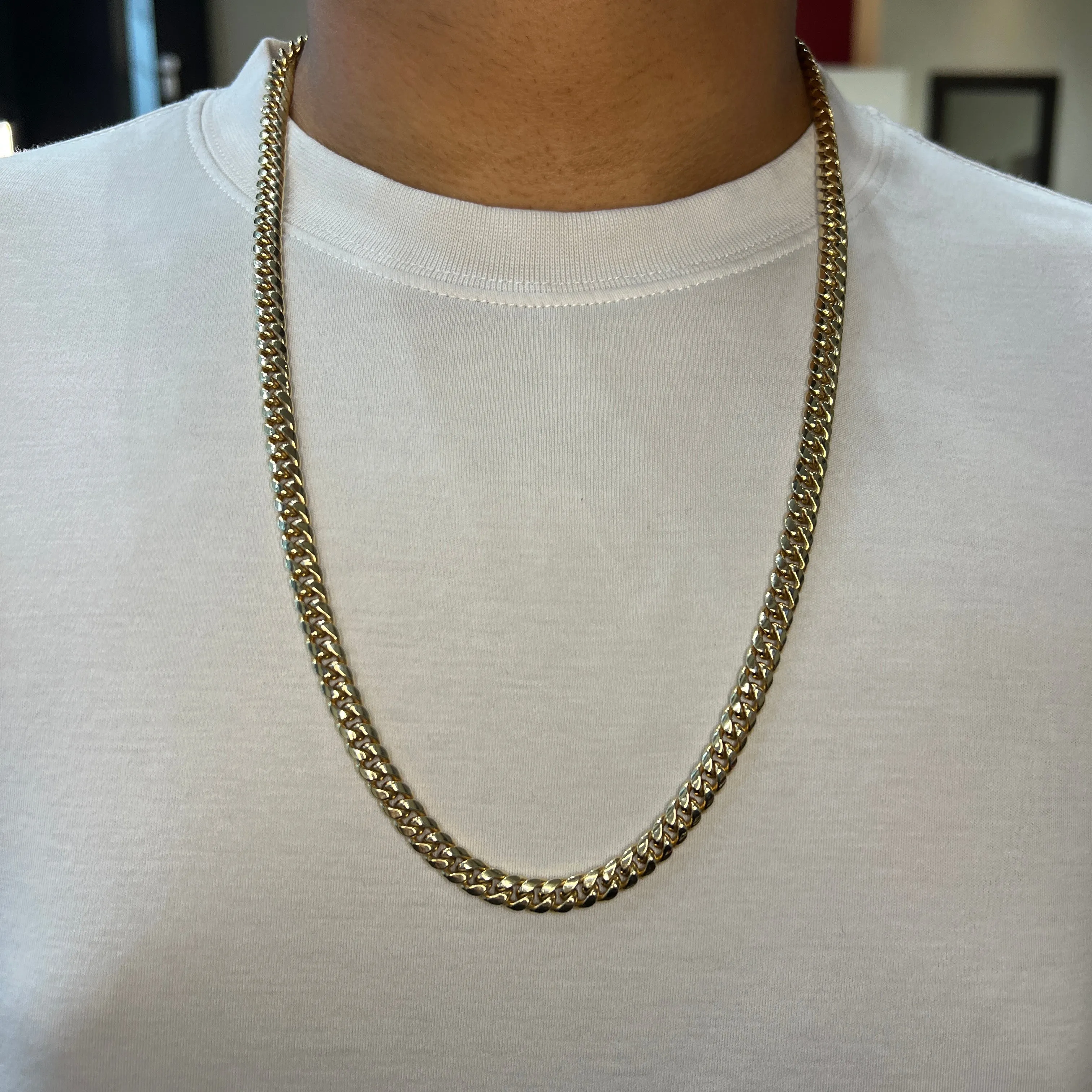 10K Yellow Gold (8.8mm) Miami Cuban Link Chain (20" - 28")