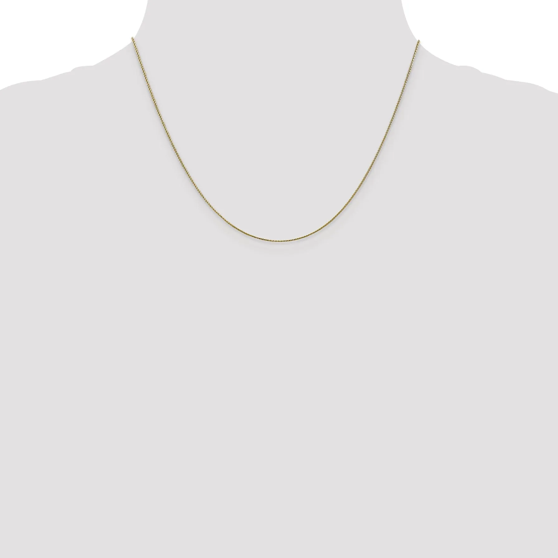 10k Yellow Gold D.C 0.65mm Wheat Chain