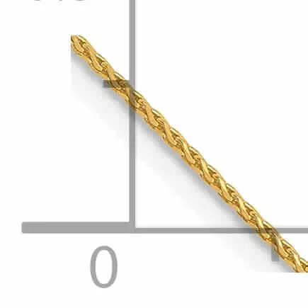 10k Yellow Gold D.C 0.65mm Wheat Chain