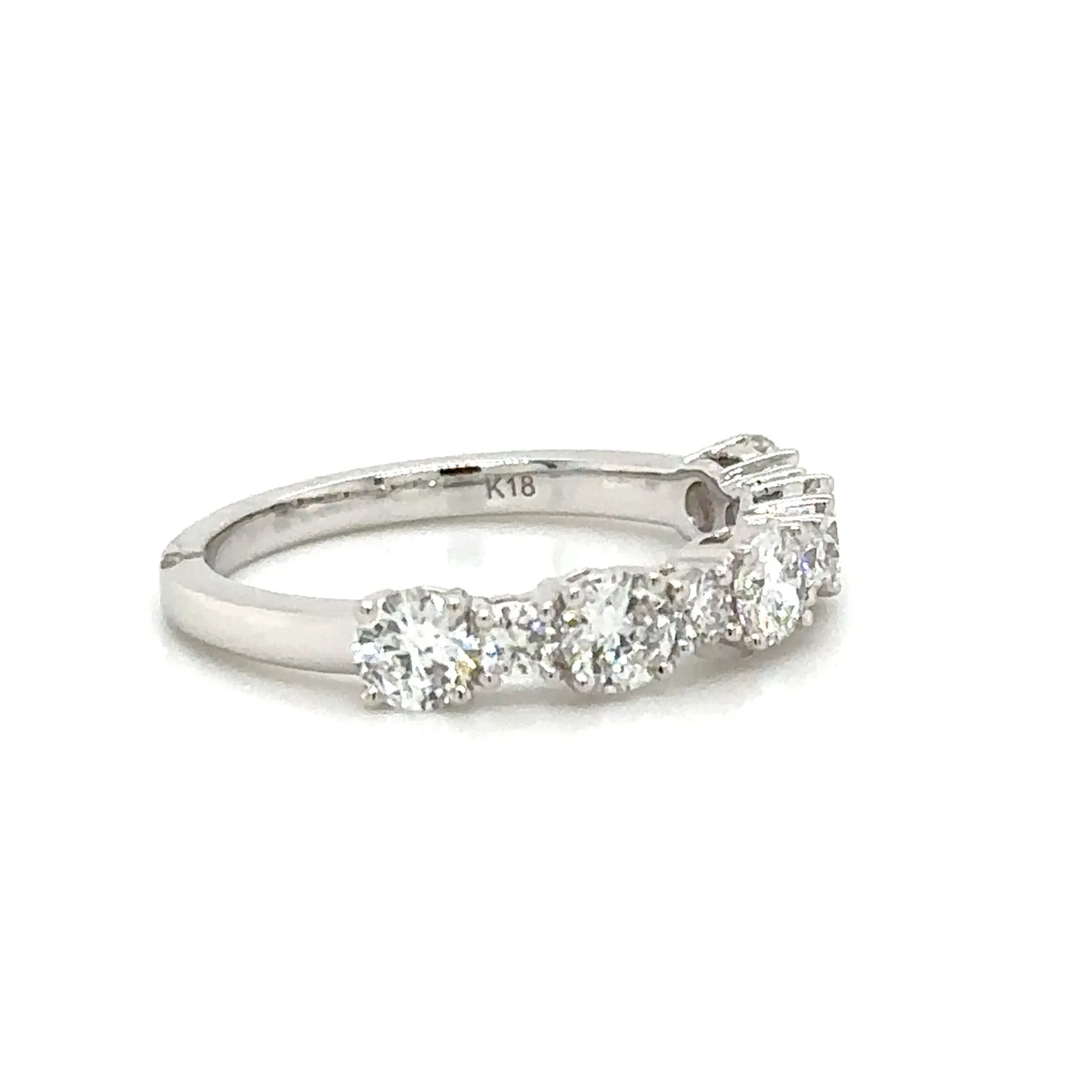 1.18ct tw Diamond Half Eternity Band Ring