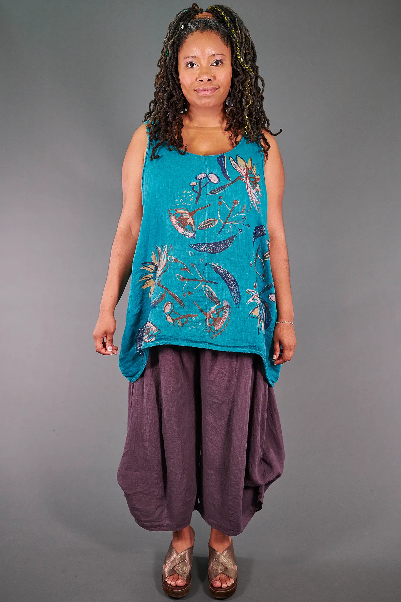 1196 Swing Linen Tank-Harper-Matisse Garden