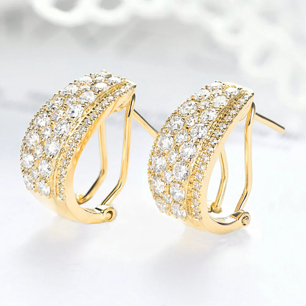 1.20CTW Diamond Latch Back Earrings