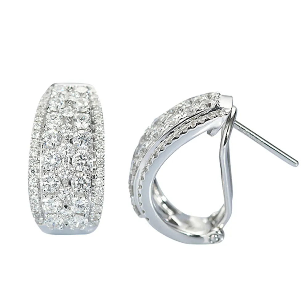 1.20CTW Diamond Latch Back Earrings