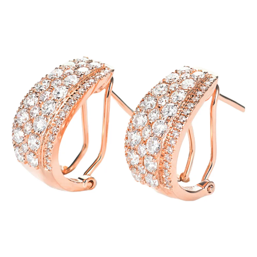 1.20CTW Diamond Latch Back Earrings
