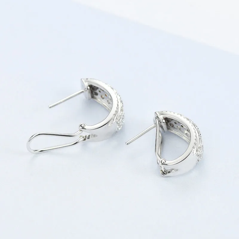 1.20CTW Diamond Latch Back Earrings