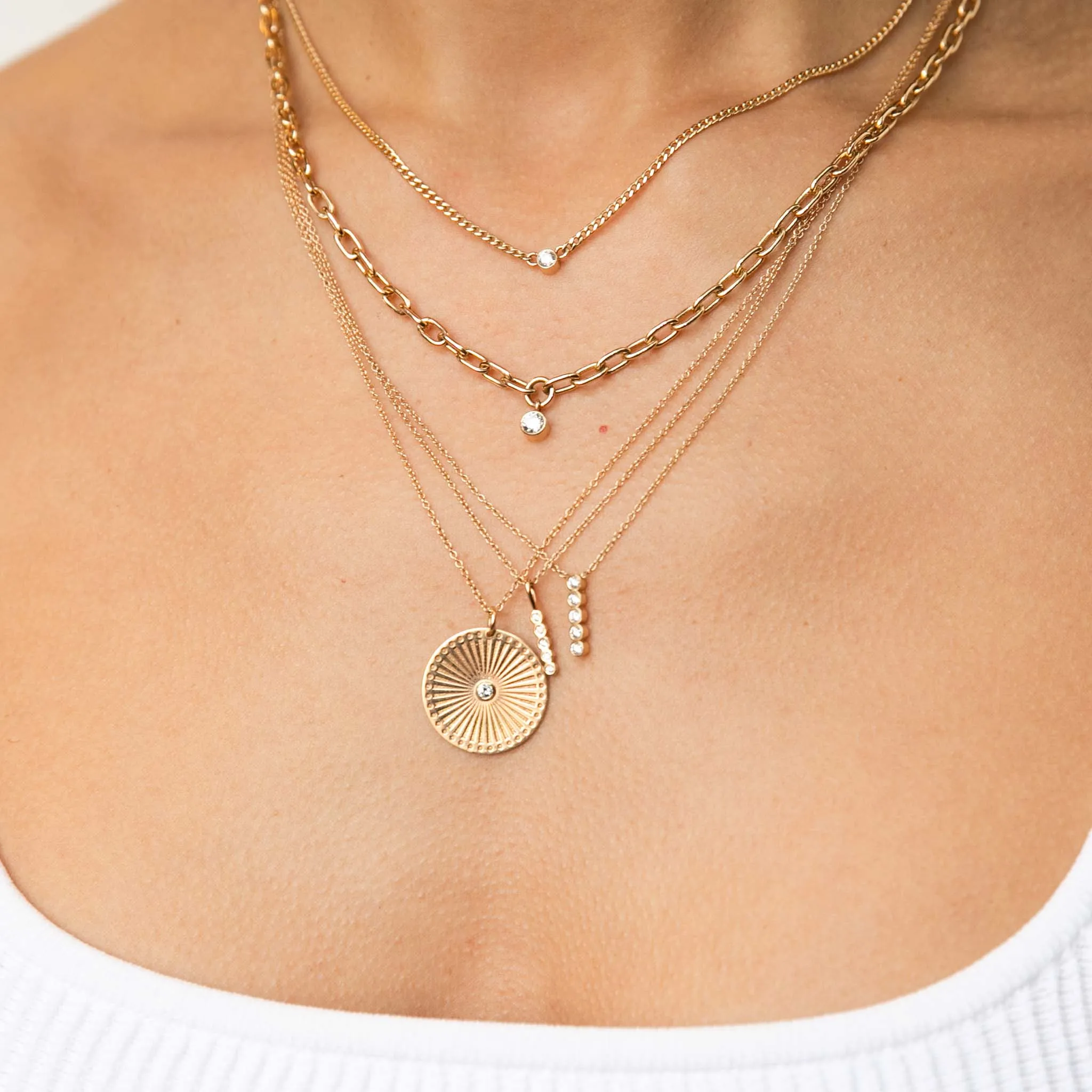 14k Cable Chain Necklace