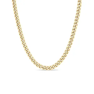 14k Gold Large Curb Chain Necklace