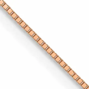 14K Rose Gold .5 mm Baby Box Chain