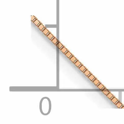 14K Rose Gold .5 mm Baby Box Chain