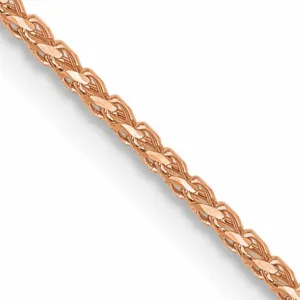 14K Rose Gold .95 mm D.C Open Franco Chain