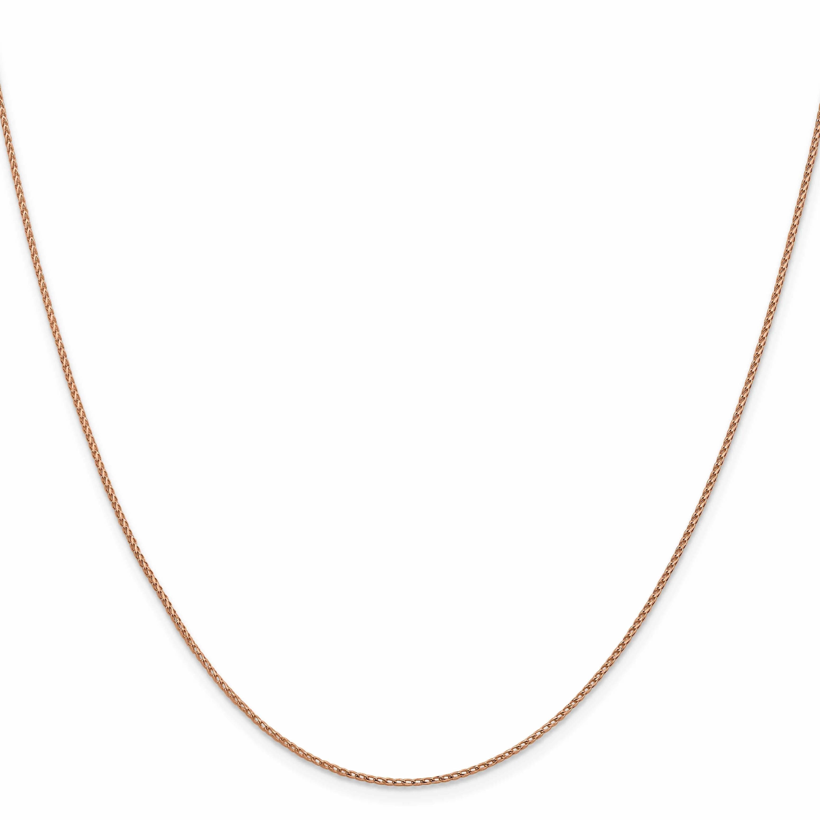 14K Rose Gold .95 mm D.C Open Franco Chain