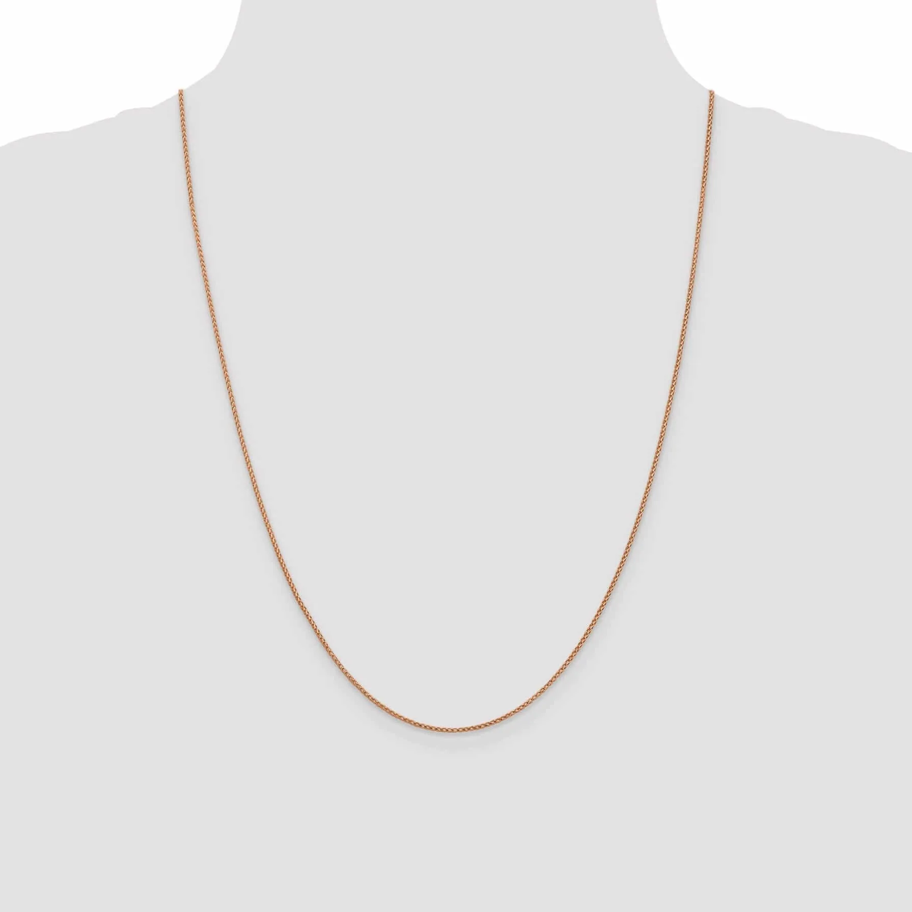 14K Rose Gold .95 mm D.C Open Franco Chain