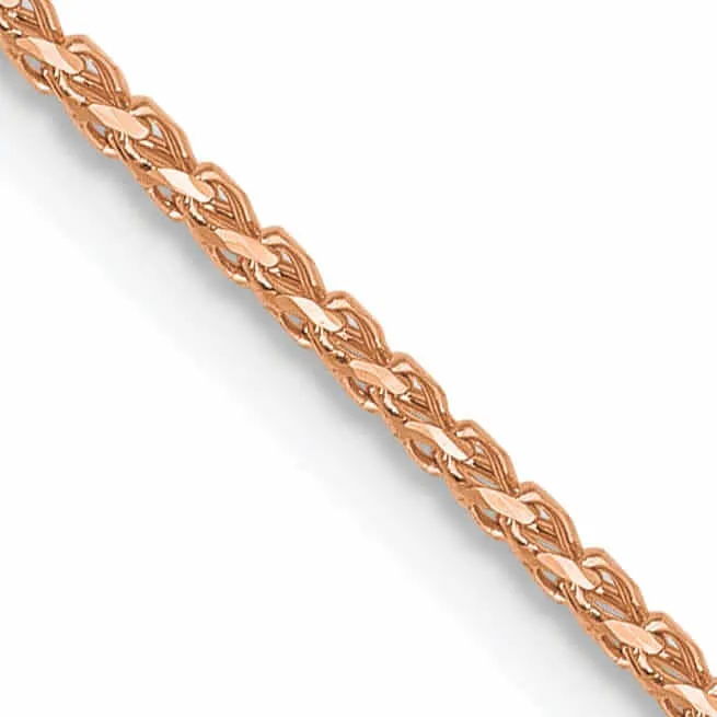 14K Rose Gold .95 mm D.C Open Franco Chain