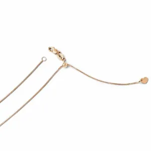 14k Rose Gold Adjustable .8mm Box Chain