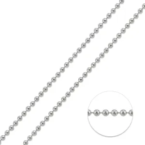 14K White Gold 1mm Ball Bead Chain