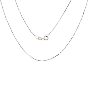 14K White Gold Box Chain 1.1 Grams