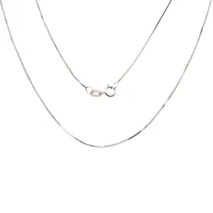 14K White Gold Box Chain 1.45 Grams