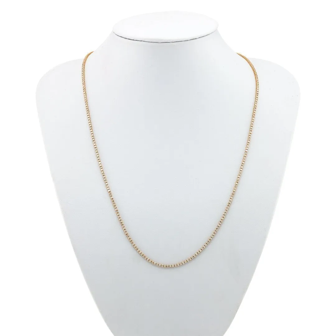 14k White Gold Diamond Tennis Chain 2 mm 4.5 Ctw