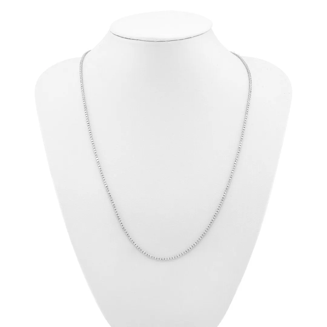 14k White Gold Diamond Tennis Chain 2 mm 4.5 Ctw