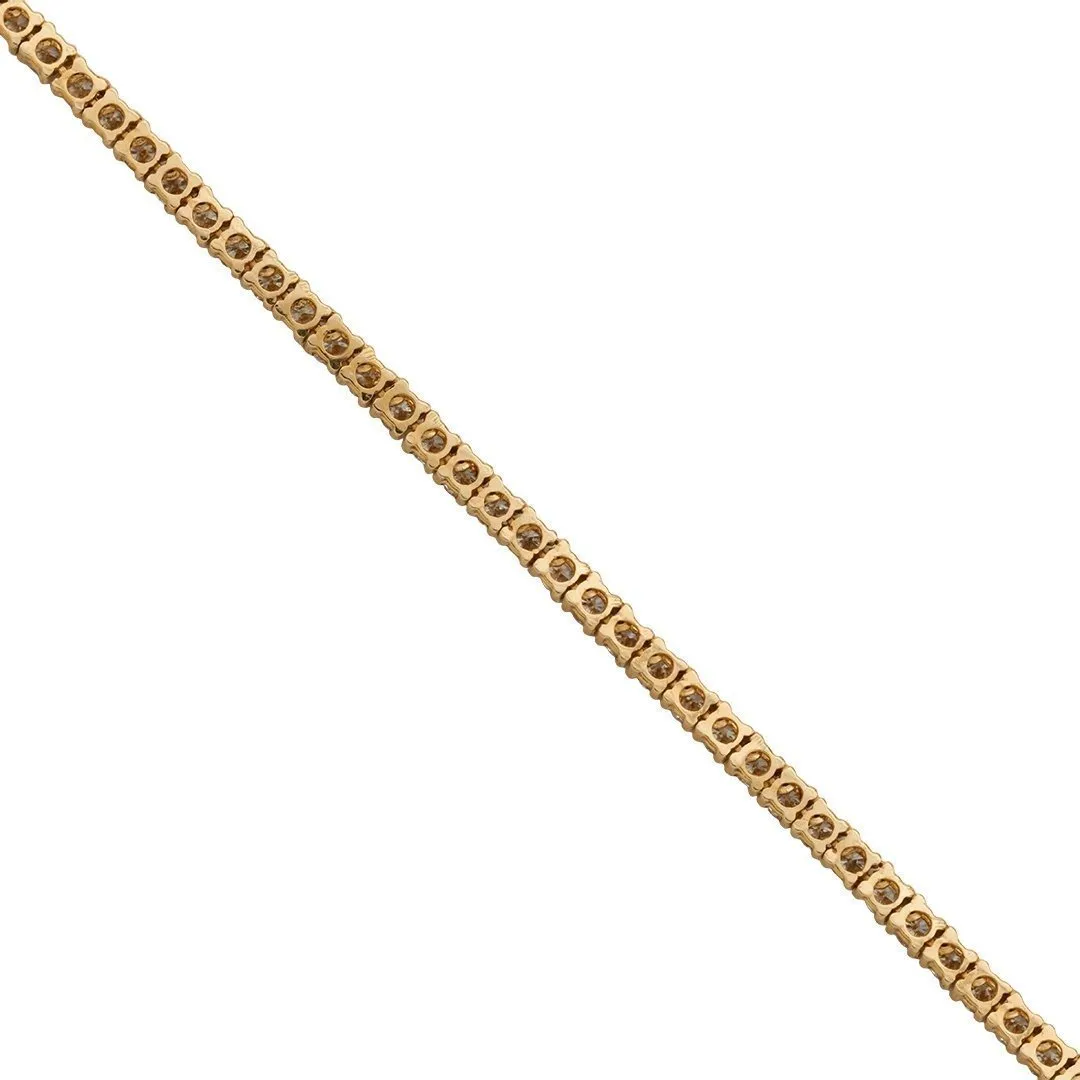 14k White Gold Diamond Tennis Chain 2 mm 4.5 Ctw
