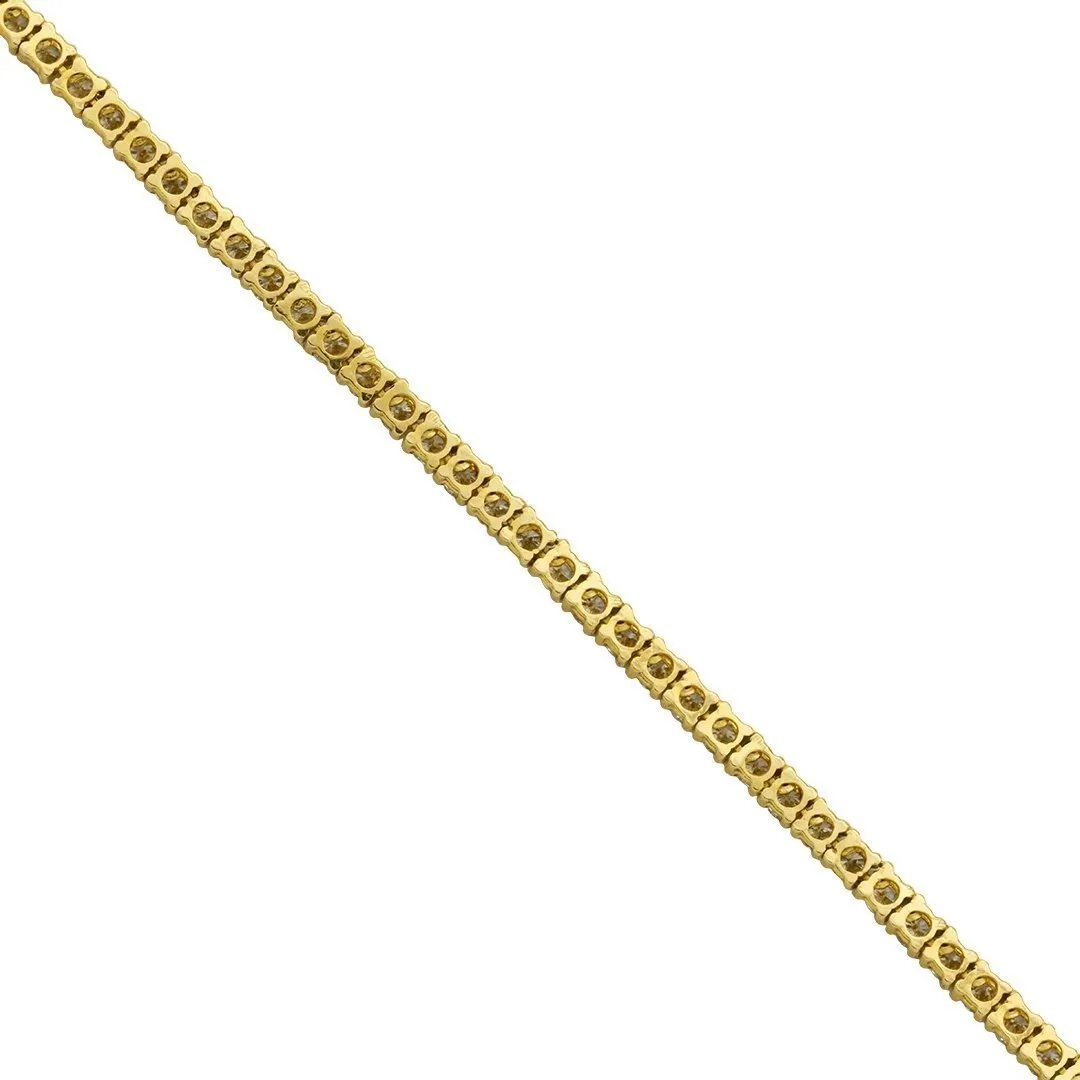 14k White Gold Diamond Tennis Chain 2 mm 4.5 Ctw