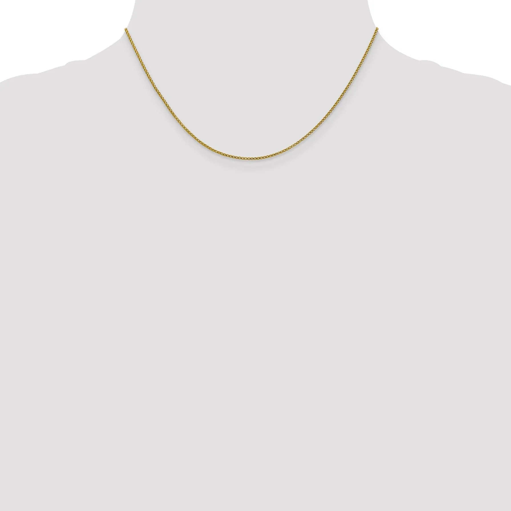 14k Yellow Gold 1 mm D.C Open Franco Chain