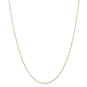 14k Yellow Gold 1.15mm Carded Cable Rope Chain