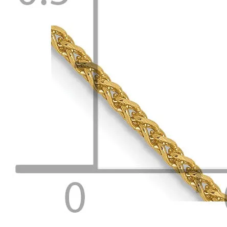 14k Yellow Gold 1.2mm D.C Spiga Chain