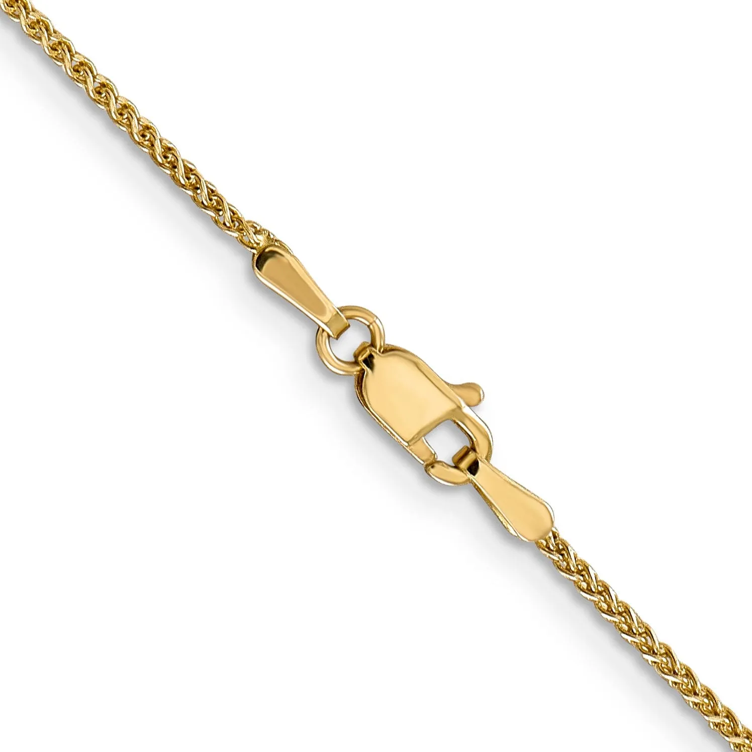 14k Yellow Gold 1.2mm D.C Spiga Chain
