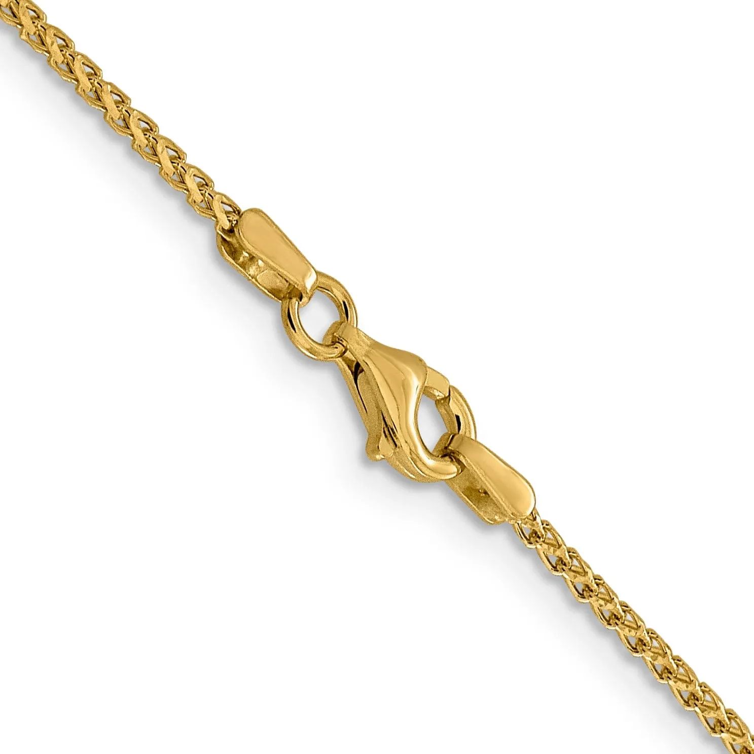 14k Yellow Gold 1.4 mm D.C Open Franco Chain