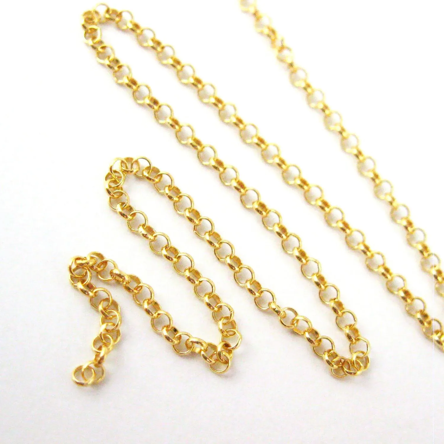 14K Yellow Gold 2mm Rolo Chain
