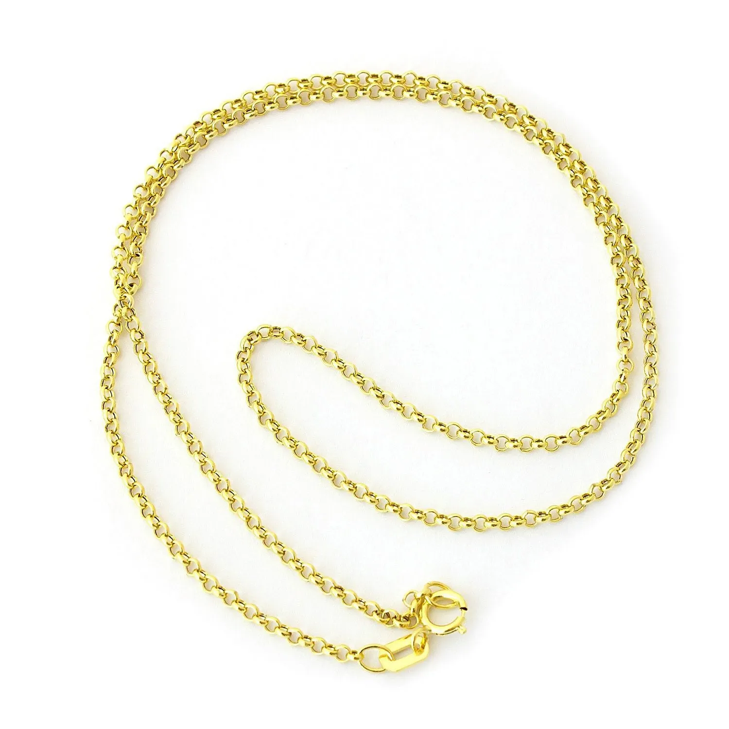 14K Yellow Gold 2mm Rolo Chain