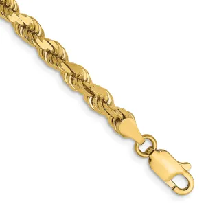 14k Yellow Gold 4.00mm D.C Rope Chain