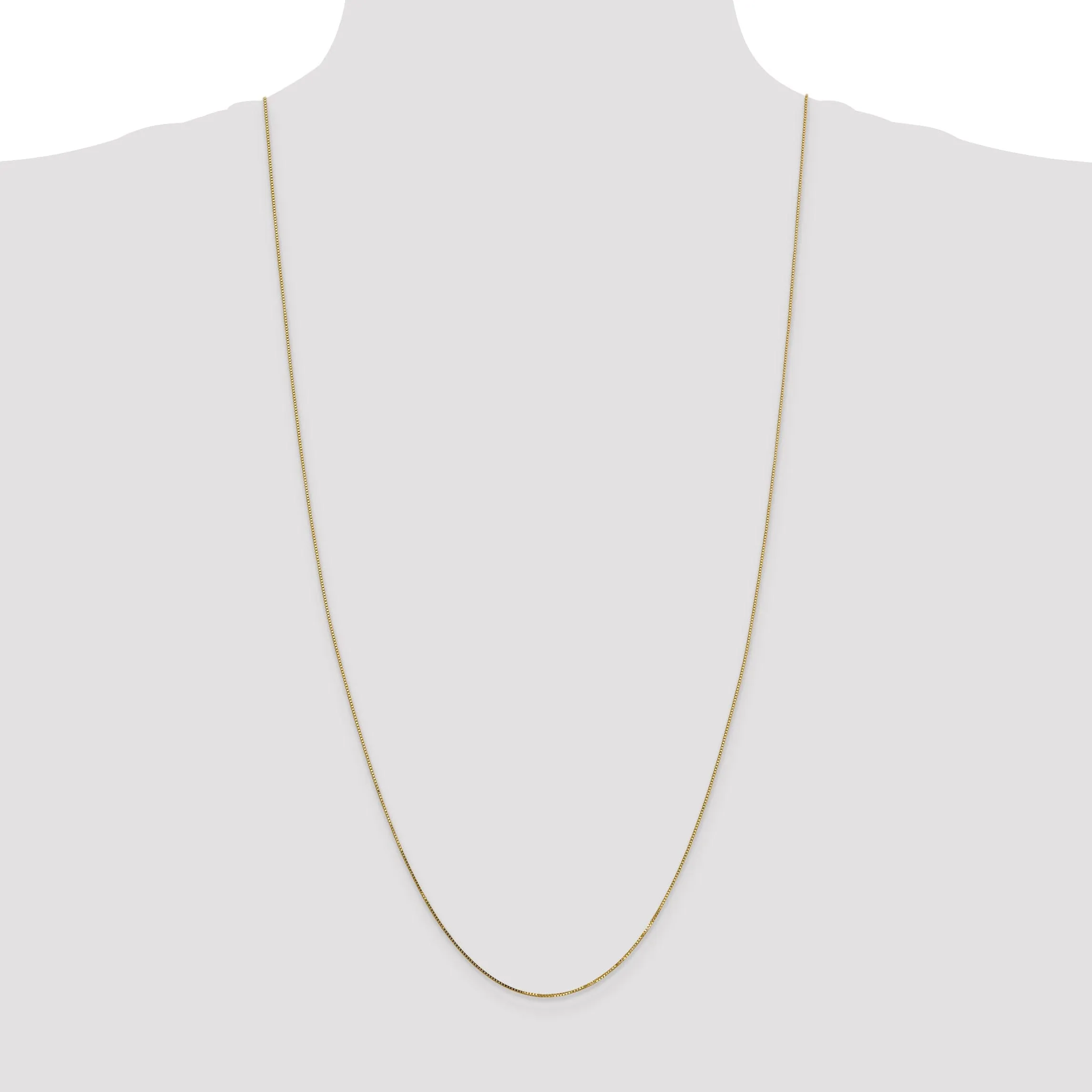 14k Yellow Gold .8 mm Box Chain