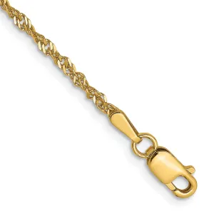 14k Yellow Gold Singapore Chain