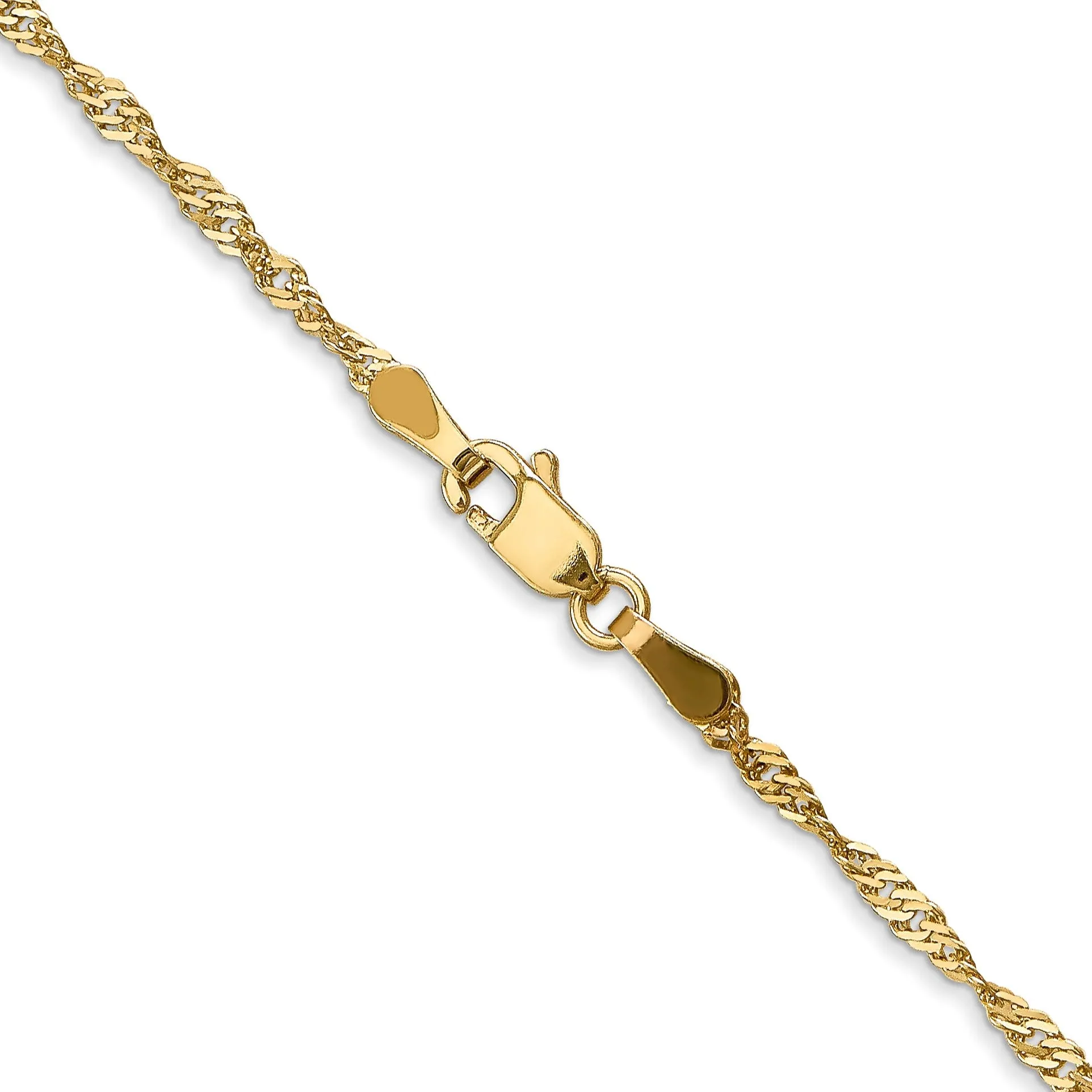14k Yellow Gold Singapore Chain