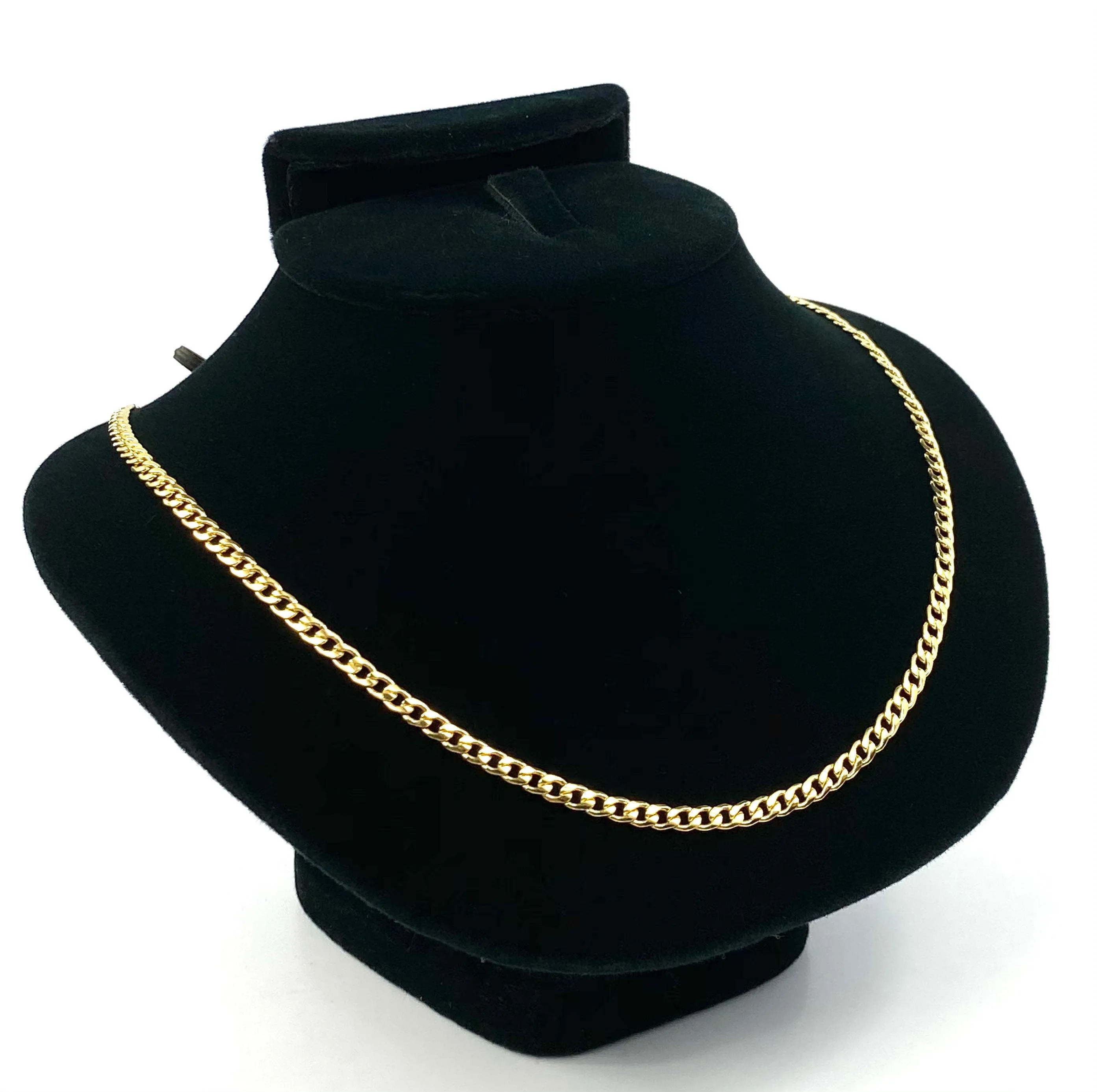 14KGF 18” 3mm Cuban Curb Chain, 14KGF, 14K Gold Filled, 14K Gold Fill, 14K Gold, Sku:S3309CHR-18