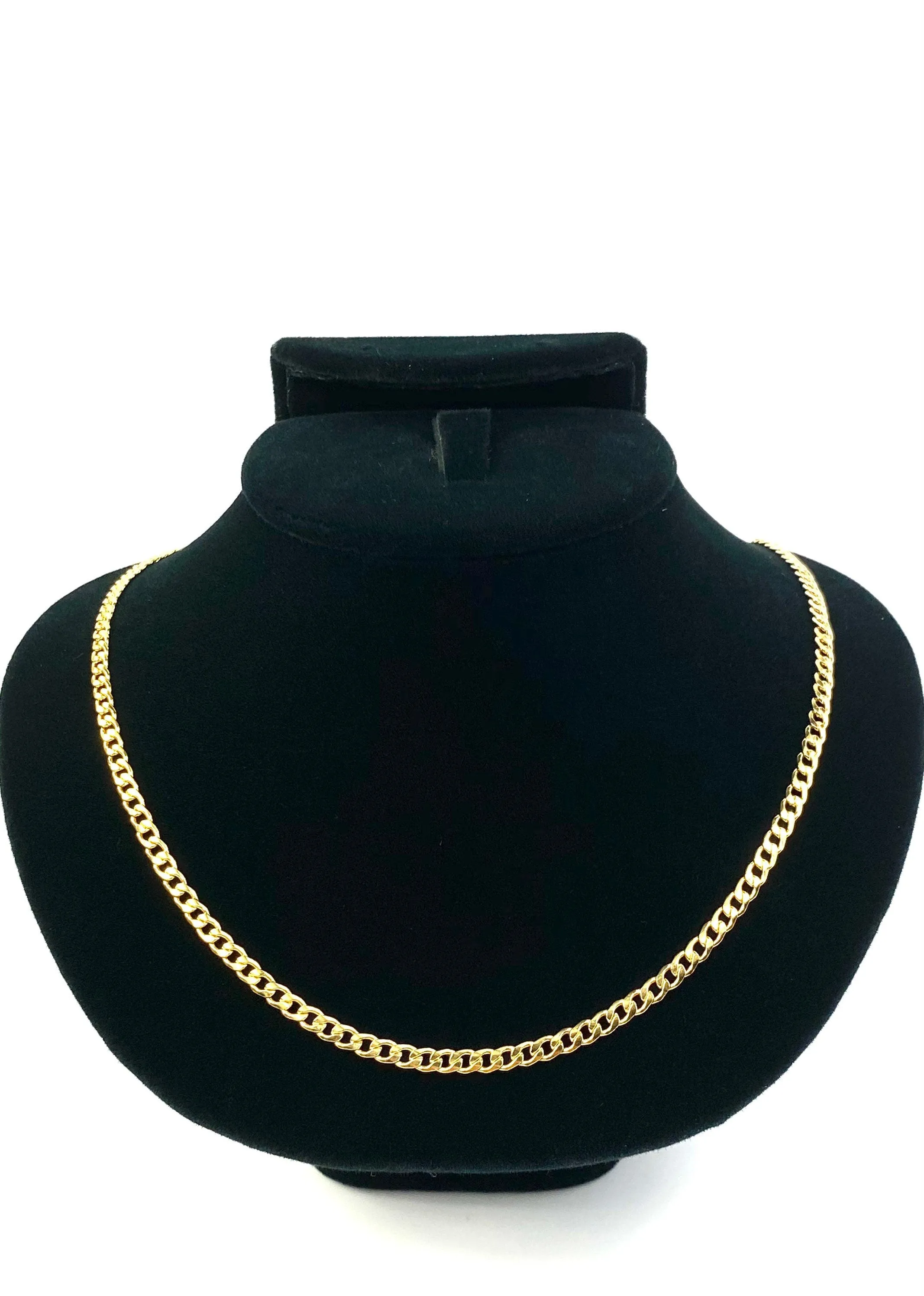 14KGF 18” 3mm Cuban Curb Chain, 14KGF, 14K Gold Filled, 14K Gold Fill, 14K Gold, Sku:S3309CHR-18