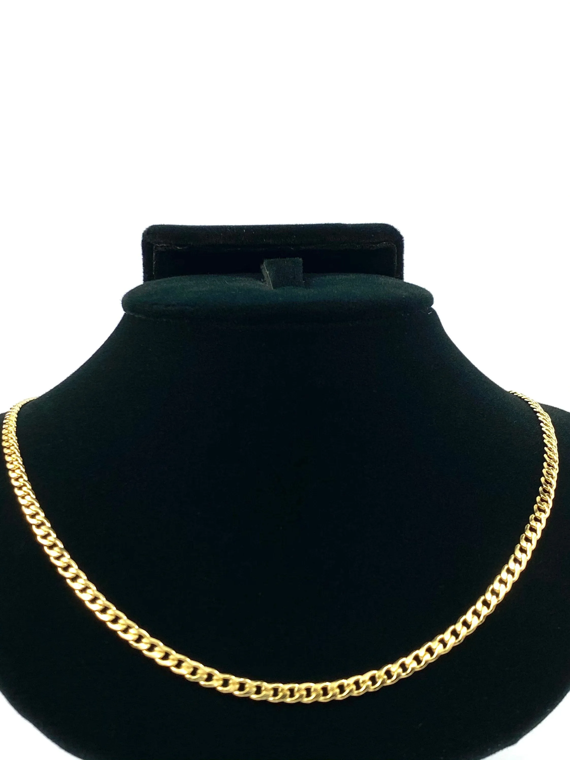 14KGF 18” 3mm Cuban Curb Chain, 14KGF, 14K Gold Filled, 14K Gold Fill, 14K Gold, Sku:S3309CHR-18