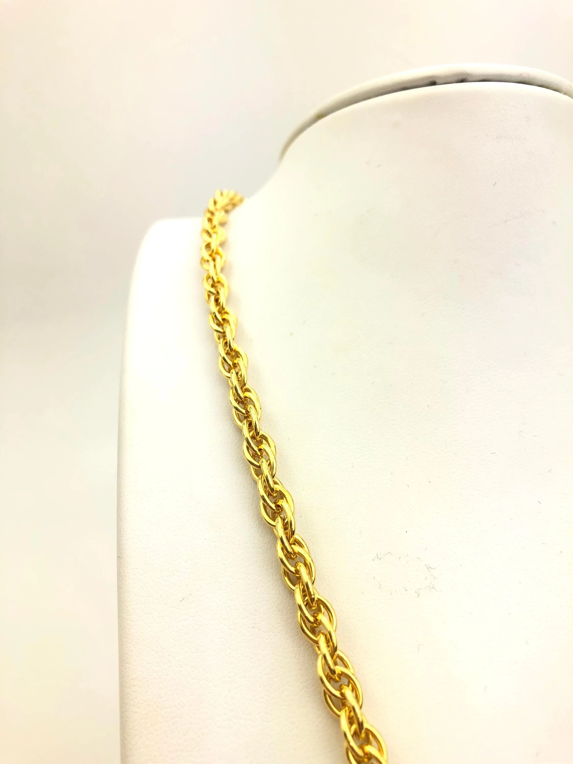 14KGF 4.4mm Double Rope Chain Sku#44R