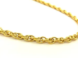 14KGF 4.4mm Double Rope Chain Sku#44R