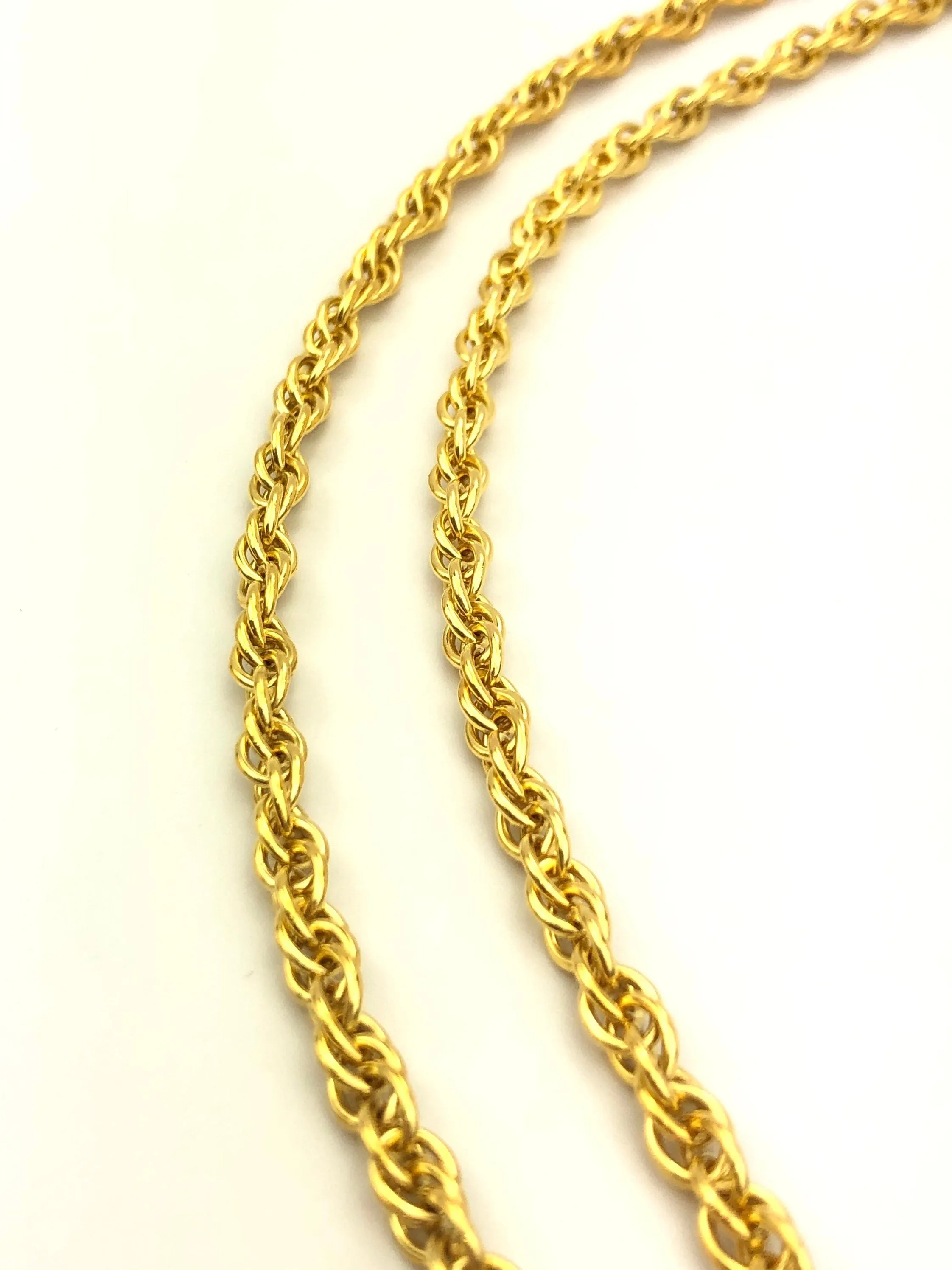 14KGF 4.4mm Double Rope Chain Sku#44R