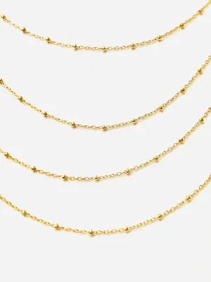 18” - 24 “ inch satellite 14KGF chain , 14K gold filled , SKU # SM879/29
