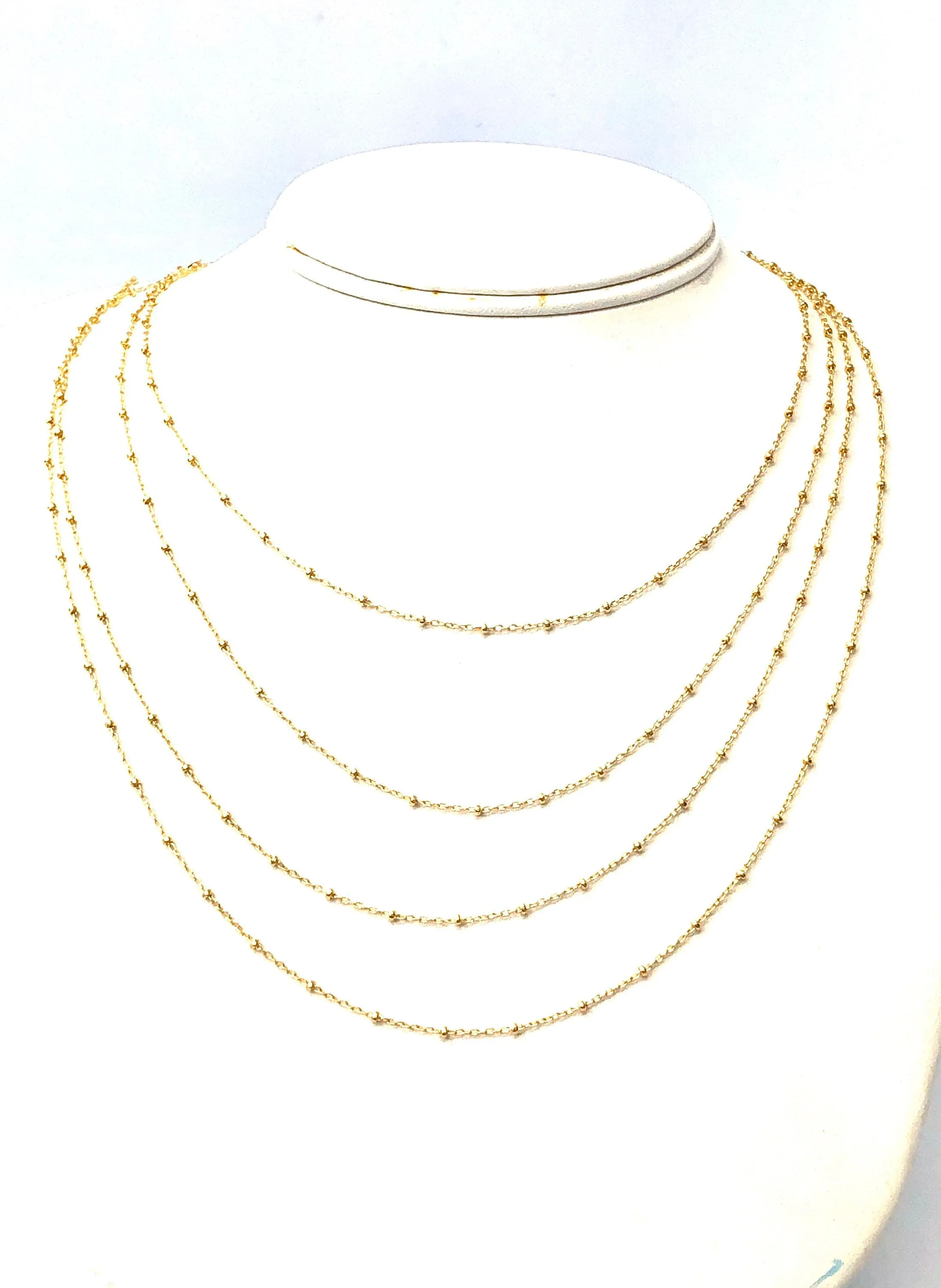 18” - 24 “ inch satellite 14KGF chain , 14K gold filled , SKU # SM879/29